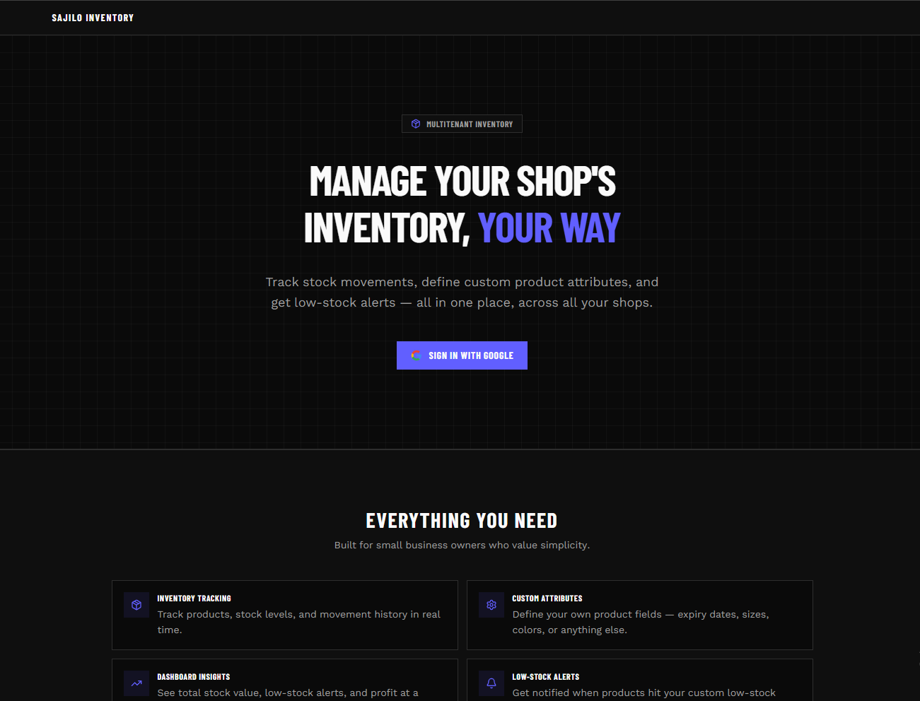 Sajilo Inventory